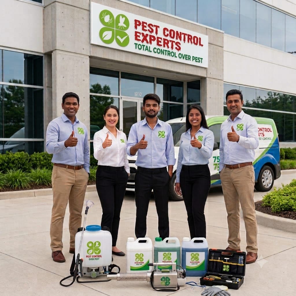 Pest Control Experts team on-site